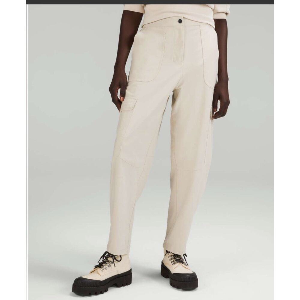 lululemon athletica Cream Ankle Cargo Pants